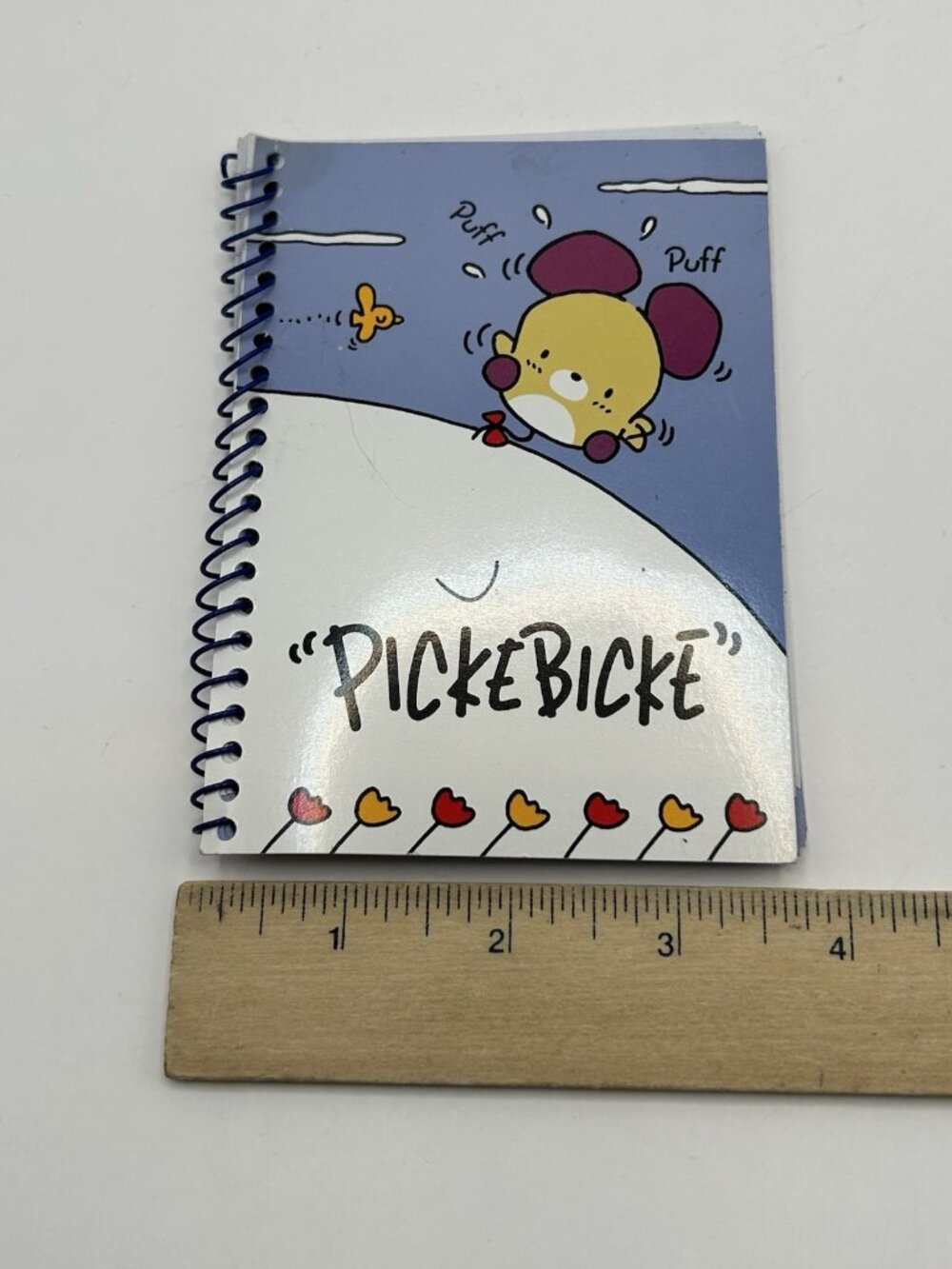 Sanrio 1995 Picke Bicke Spiral Notepad 33 Sheets Vintage Pickebicke Puff Bird - Picture 8 of 16